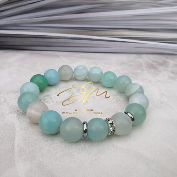 Svītrainā (gaiši zilā) Ahāta aproce